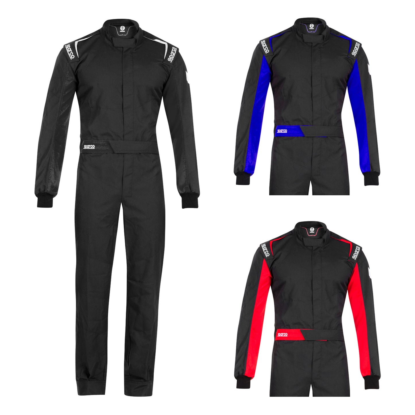 001059 Sparco One Race Suit Basic Overalls Karting Mechanic Pitcrew Sizes S-XXL - raceforglory.store