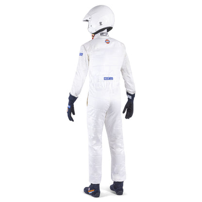 Sparco Gulf Racing Fahreranzug Klassisch Retro 2-lagig Overall Feuerschutz FIA Spec