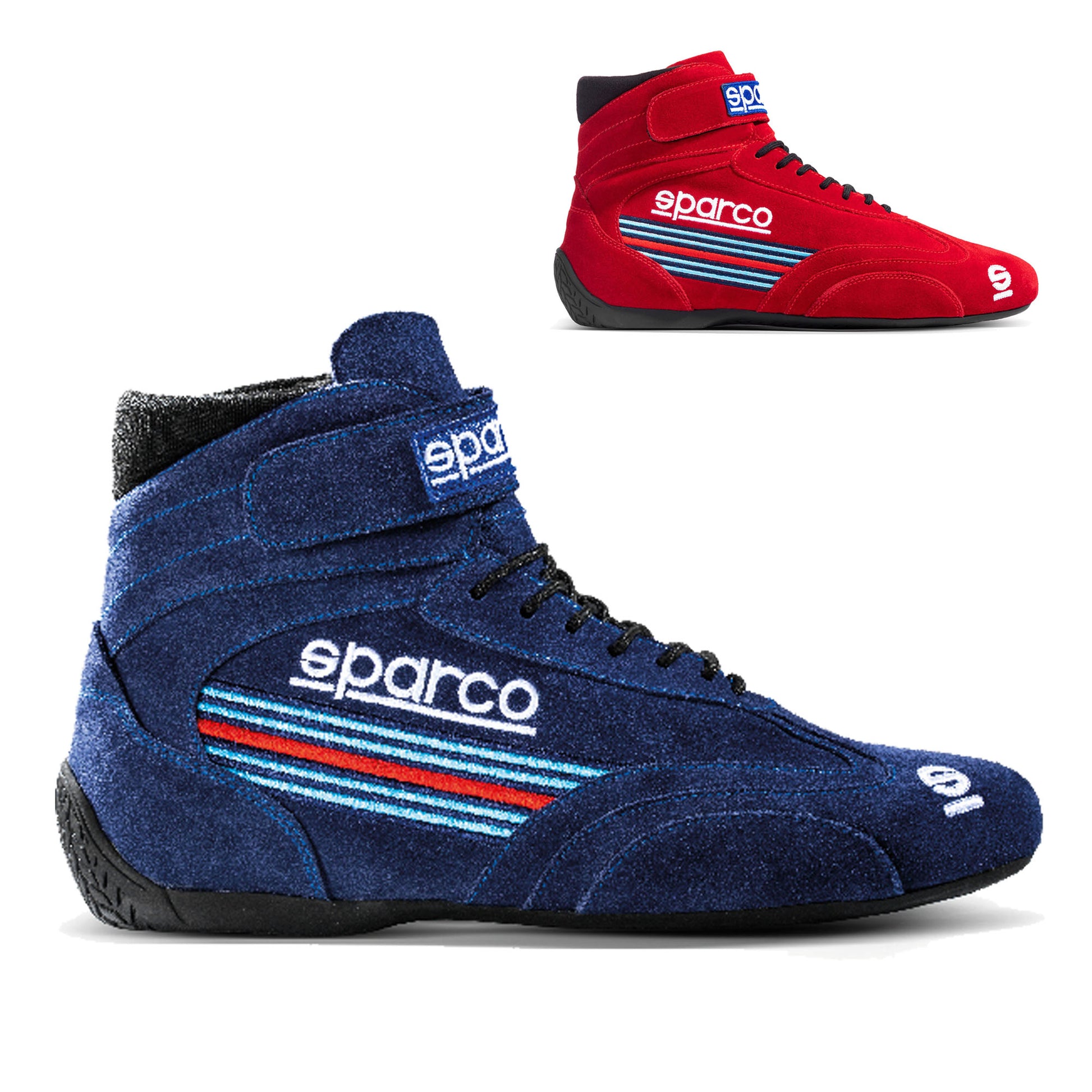001287MR Sparco TOP Race Boots Martini Racing Special Edition Blue Sizes 37-48 - raceforglory.store