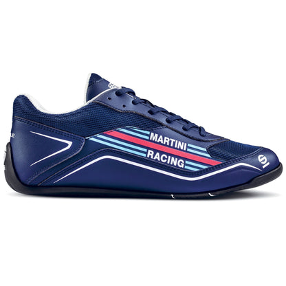 Sparco Martini Racing S-Pole Trainers Leisure Paddock Shoes Navy Rally Retro - raceforglory.store