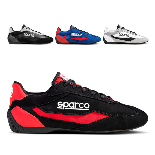 0012A7 Sparco S-DRIVE Trainers Shoes Sneakers Microfibre Low Cut Style Leisure - raceforglory.store