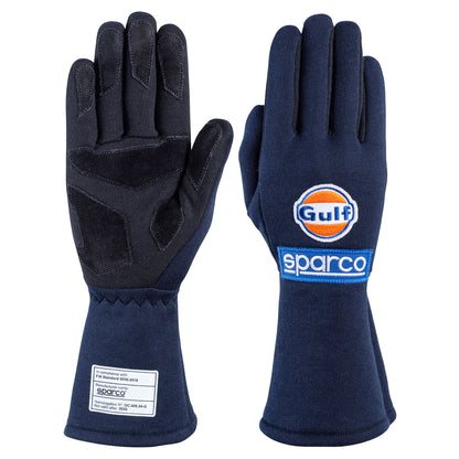 Guantes de Piloto Sparco LAND Gulf Racing Edición Especial Homologación FIA 8856-2018