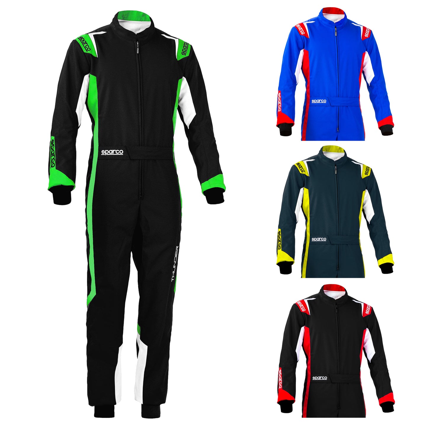 002342 Sparco Thunder Karting Race Suit Kart (CIK-FIA Level 2) Adult & Kids Size - raceforglory.store