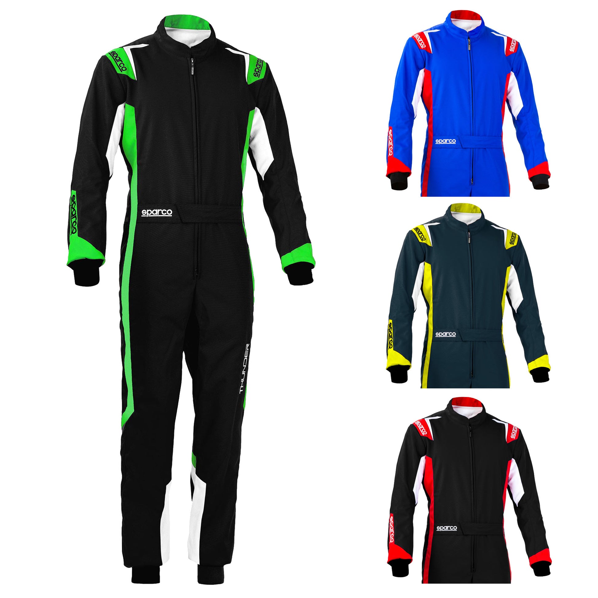 002342 Sparco Thunder Karting Race Suit Kart (CIK-FIA Level 2) Adult & Kids Size - raceforglory.store