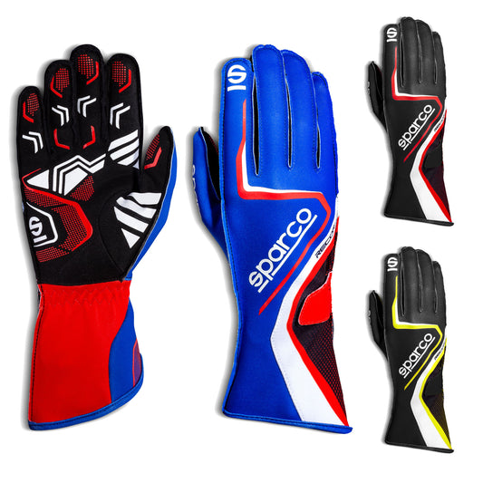 002555 Sparco Record Karting Gloves Kart Go-Kart Racing Sizes 7-13 All Colours - raceforglory.store