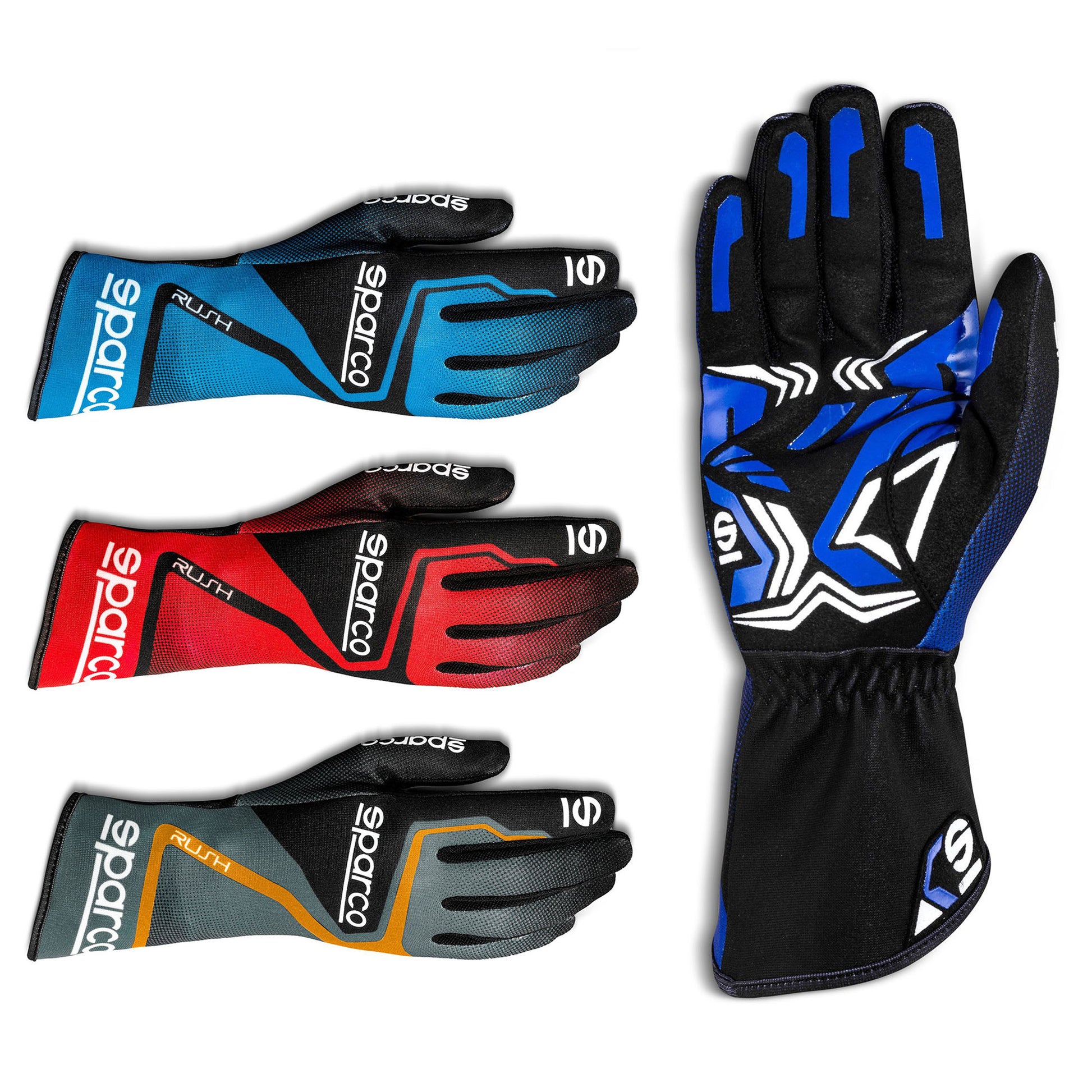 002556 Sparco Rush Karting Gloves Kart Race Go-Kart in All Sizes & 8 Colours! - raceforglory.store