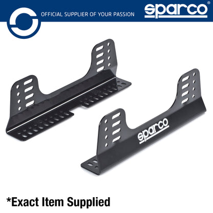 004902 Sparco Racing Seat Side Mounts with Sliding Runners 400mm Steel 3mm Black