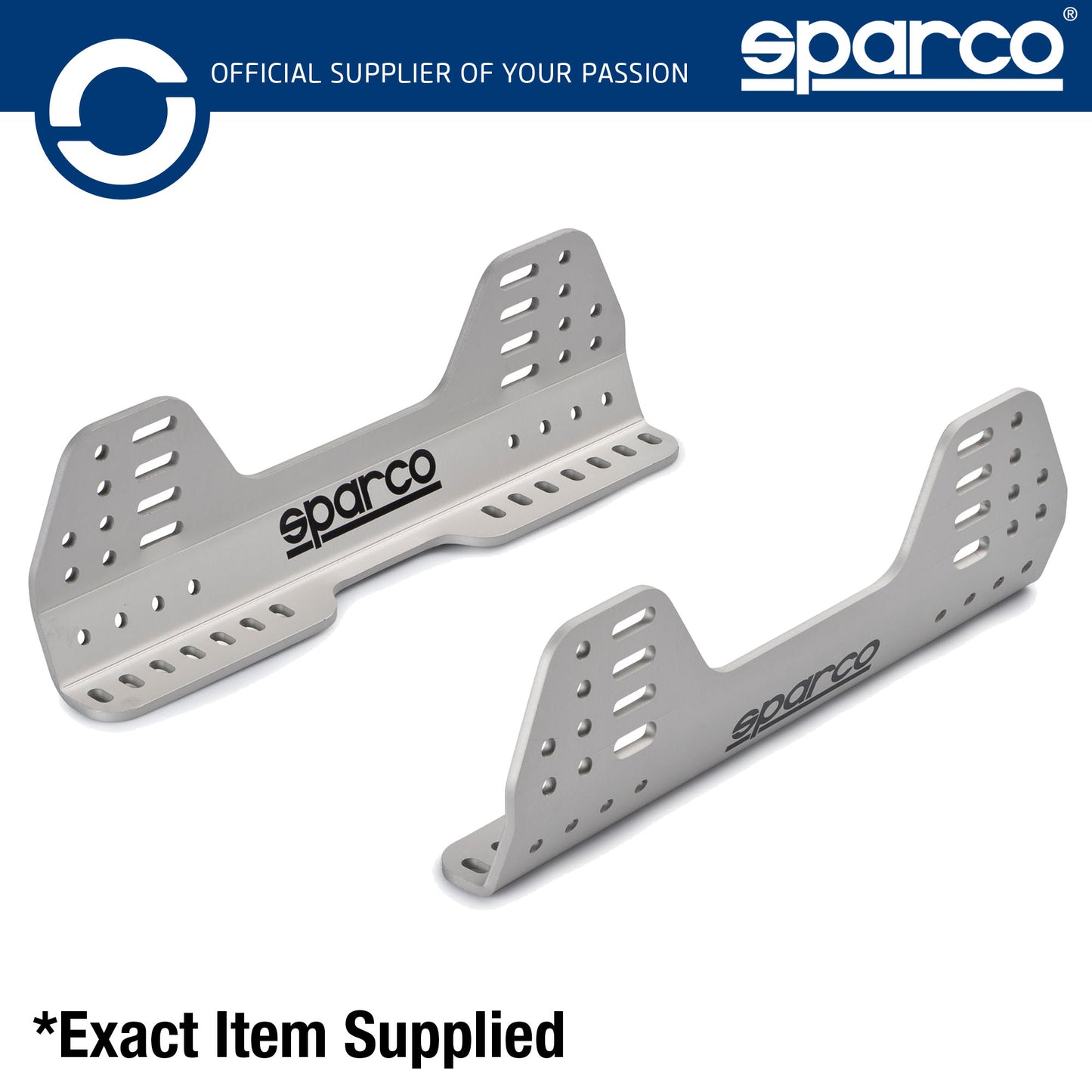 004903 Sparco Racing Seat Side Mounts Aluminum Brackets (2 Pairs) 415mm FIA Spec