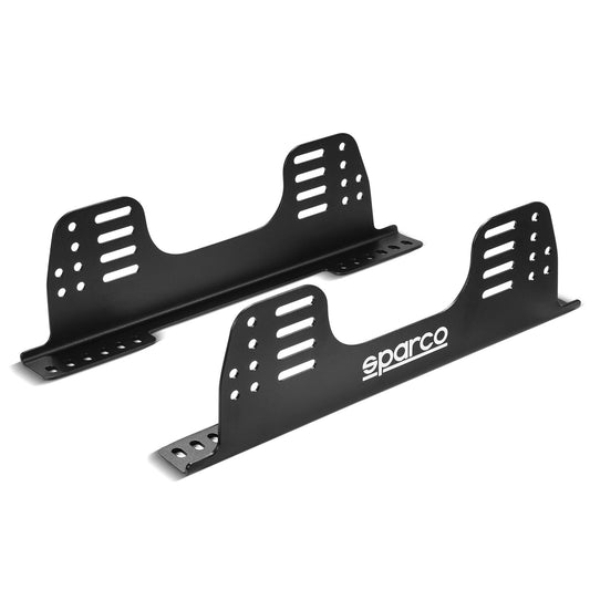 004915 Sparco Racing Seat Side Mount Brackets 500mm 3mm Black Steel FIA Approved - raceforglory.store