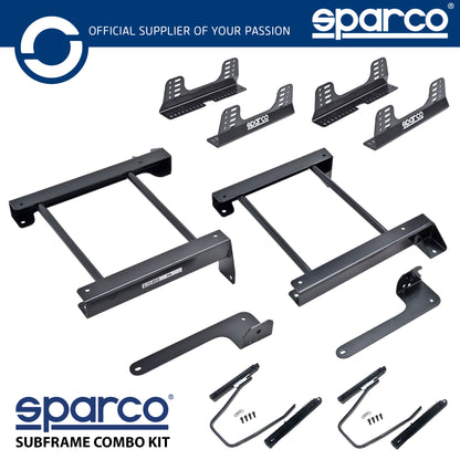 Sparco Seat Subframe Mounting Kit for FIAT 500 ABARTH (312) 2007-