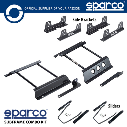 Sparco Seat Subframe Mounting Kit for RENAULT CLIO 172 182 RS CUP TROPHY 2.0 16V