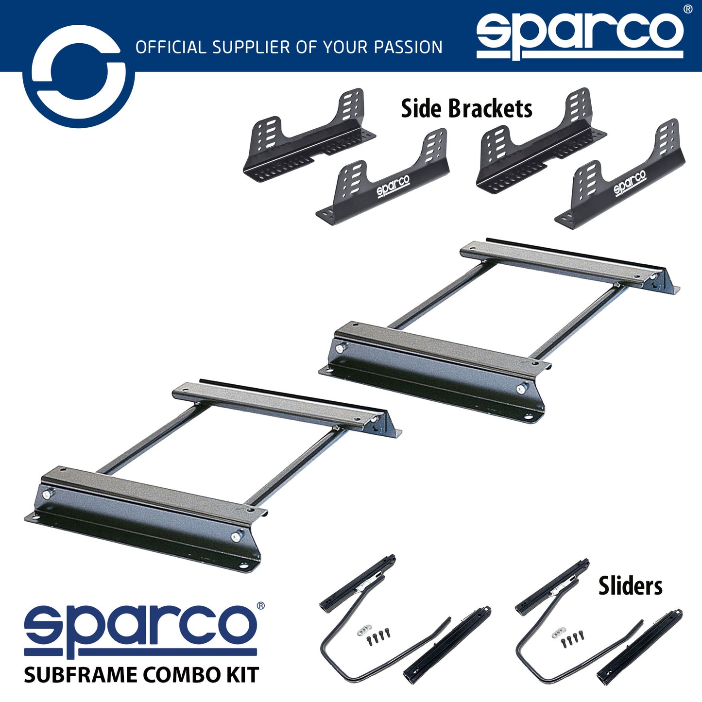 Sparco Seat Subframe Mounting Kit for BMW 3 Series (E46) 05/98 to 2006