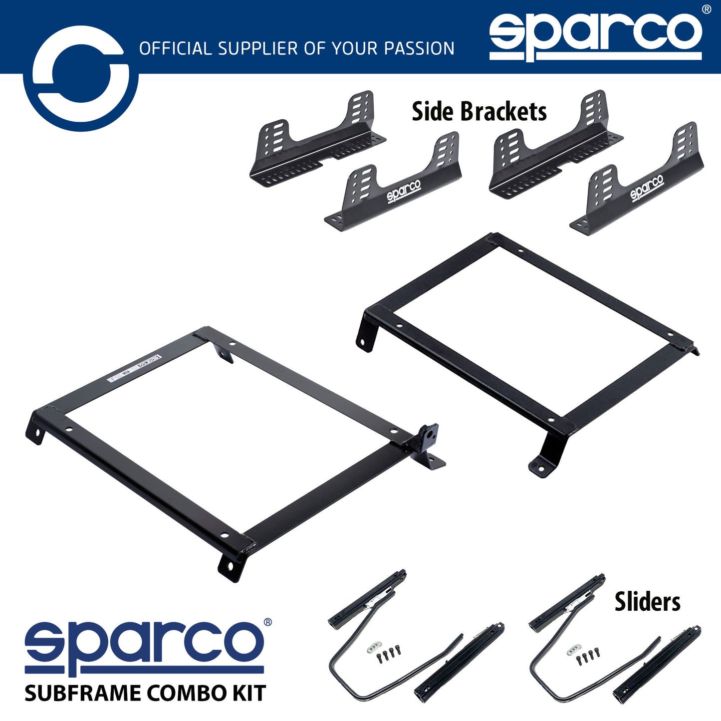 Sparco Seat Subframe Mounting Kit for BMW 1 Series All (E87) 2005 to 2011