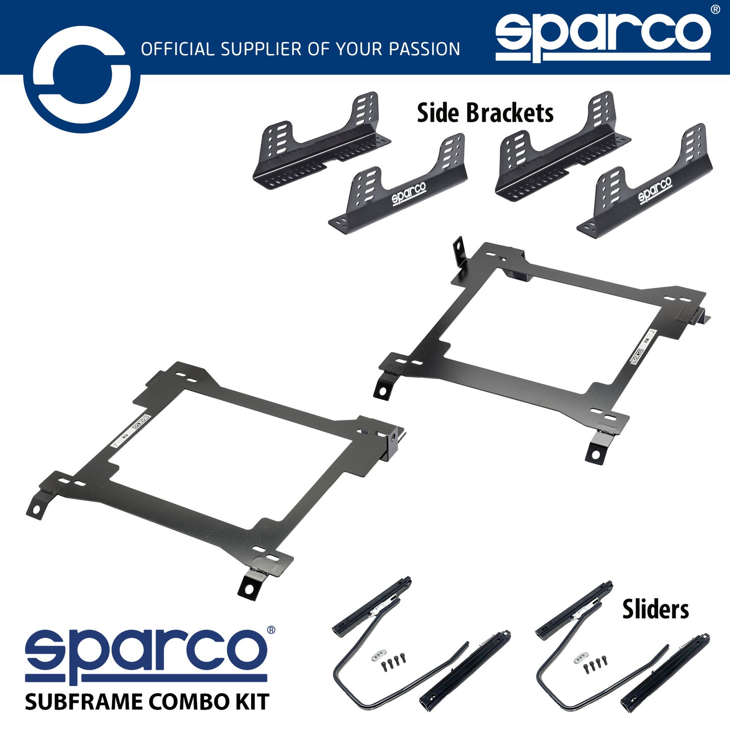 Sparco Seat Subframe Mounting Kit for SUBARU IMPREZA TURBO WRX STI (N14) 2008-