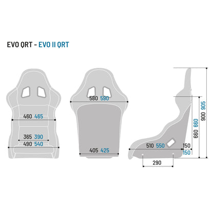 Sparco PRO EVO Gaming Seat Sim Racing E-Sports attach to Simulator Frame Chassis