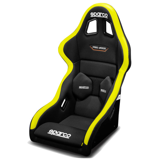 Sparco PRO2000 QRT Race Gaming Seat Black/Flou Yellow E-Sports PC Sim Simulator