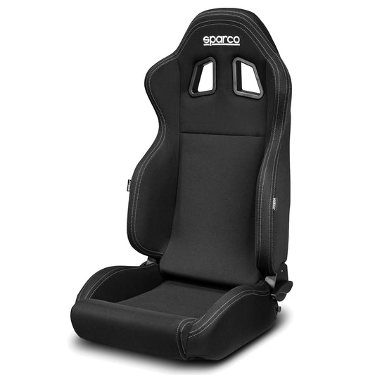 Sparco R100 Sports Seat BLACK Reclinable Style for Performance Fast Road Car