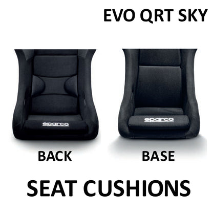 Sparco Seat Cushions for EVO QRT SKY Racing Seat to Improve Comfort and Fit