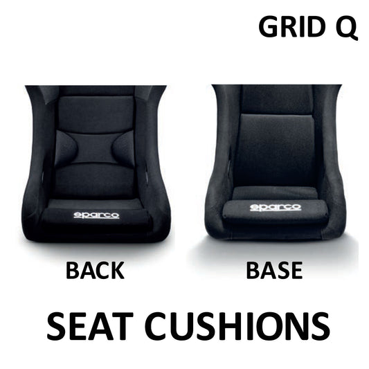 Sparco Seat Cushions for GRID Q Racing Seat to Improve Comfort and Fit