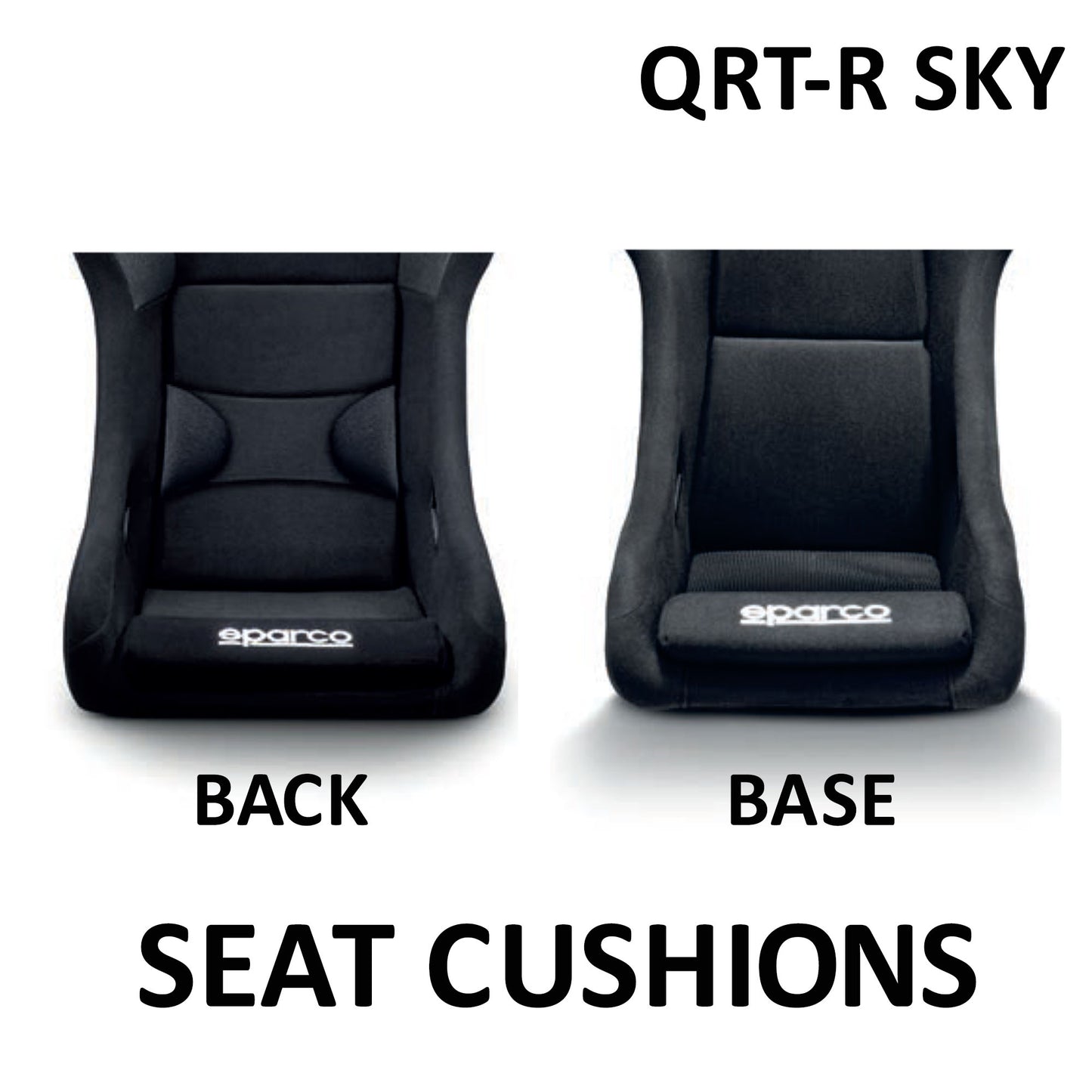 Sparco Seat Cushions for QRT-R SKY Racing Seat to Improve Comfort and Fit