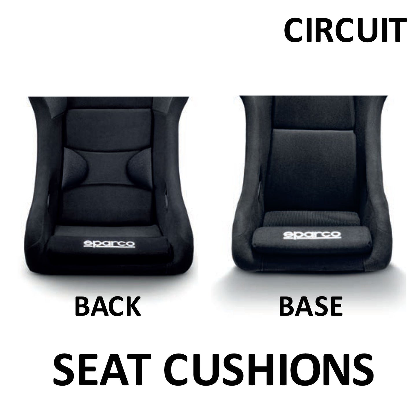 Sparco Seat Cushions for CIRCUIT Racing Seat to Improve Comfort and Fit