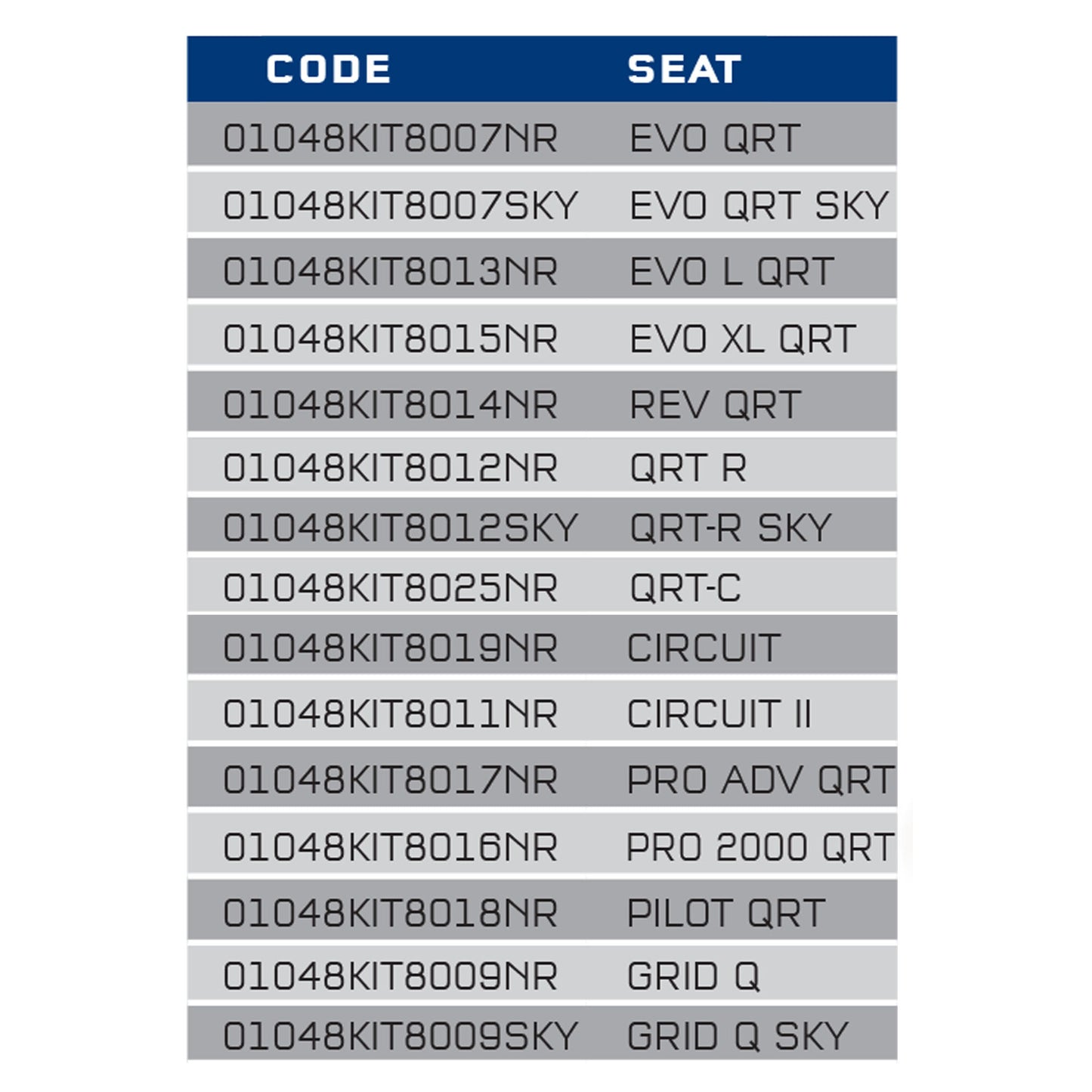 Sparco Seat Cushions for CIRCUIT II Racing Seat to Improve Comfort and Fit