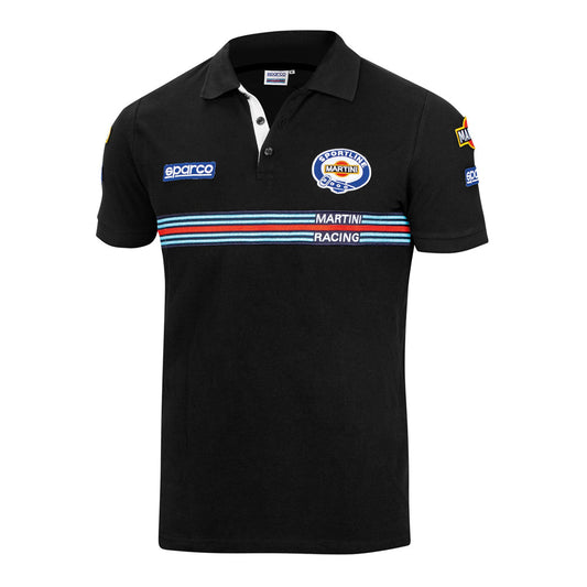 Sparco Martini Racing Polo Shirt Mens Iconic Lancia Rally Team Retro Edition