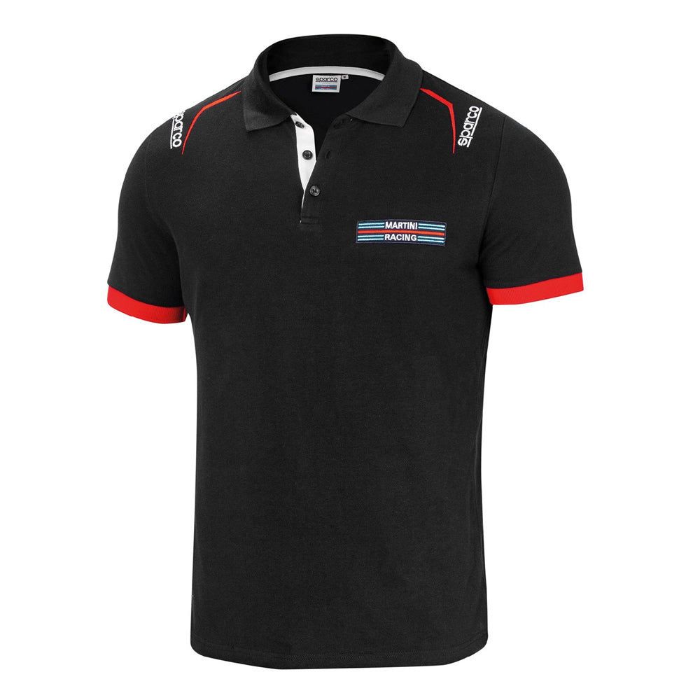 Sparco Martini Racing Polo Shirt with Embroidery Lancia Rally Team Retro Fanwear - raceforglory.store