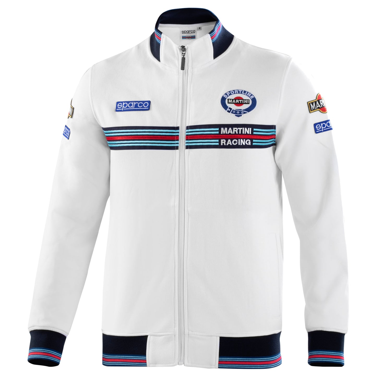 Sparco Martini Racing Mens Full Zip Sweatshirt Jacket Lancia Rally Team Fanwear - raceforglory.store