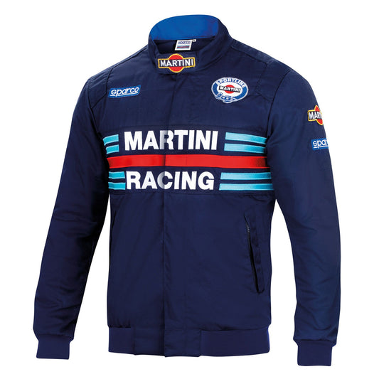 Sparco Martini Racing Bomber Style Jacket Mens Lancia Rally Team Retro Fanwear
