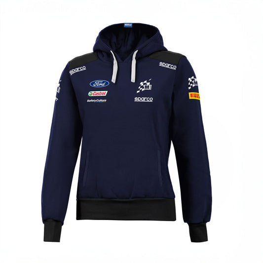 Sparco M-SPORT WRC Ladies Hoodie Hoody Official Ford WRC Rally Teamwear Fanwear - raceforglory.store