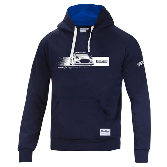 Sparco M-SPORT WRT Rally Car Hoodie Navy Mens Hoody Ford World Rally Team - raceforglory.store