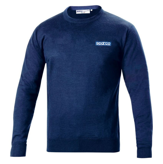 Sparco Crew Neck Sweater Jumper made with Merino Wool Mens Sizes S-XXL - raceforglory.store