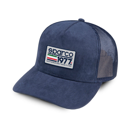 Gorra Sparco Racing TRUCKER Algodón Ante Diseño Patrimonio Automovilístico 1977 Talla Única