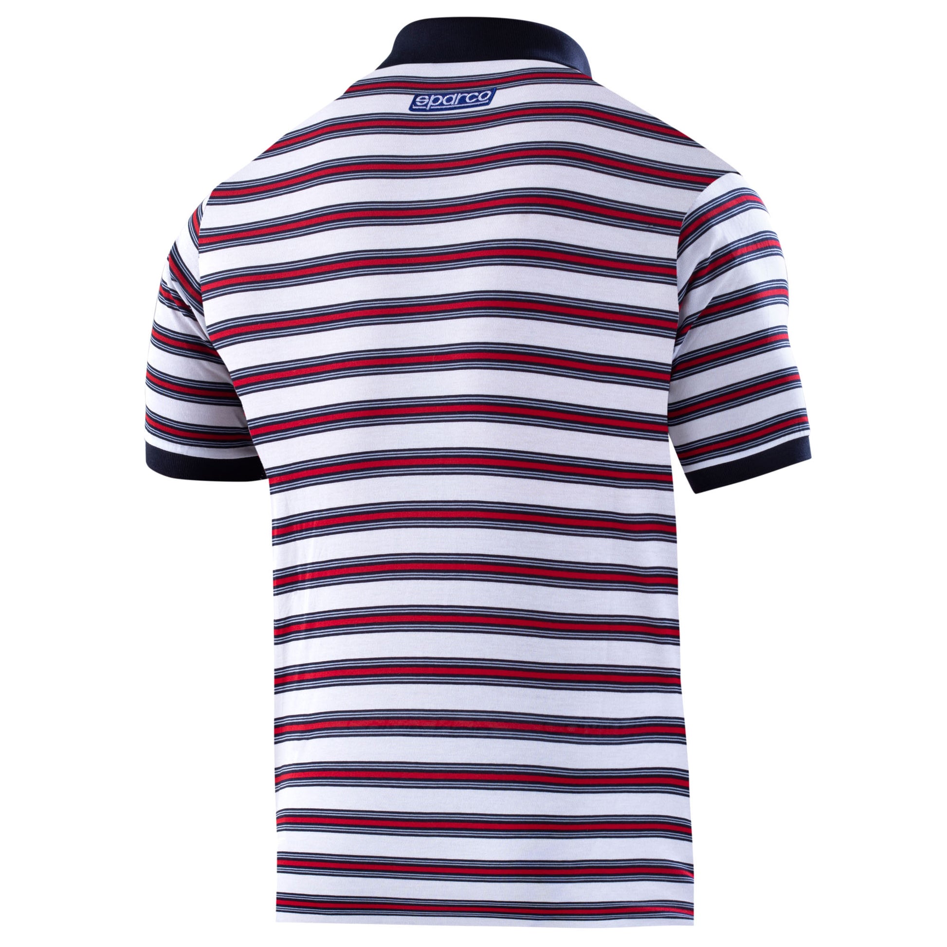 Sparco Martini Racing Polo Shirt Striped Design 100% Cotton Mens Sizes S-XXL - raceforglory.store