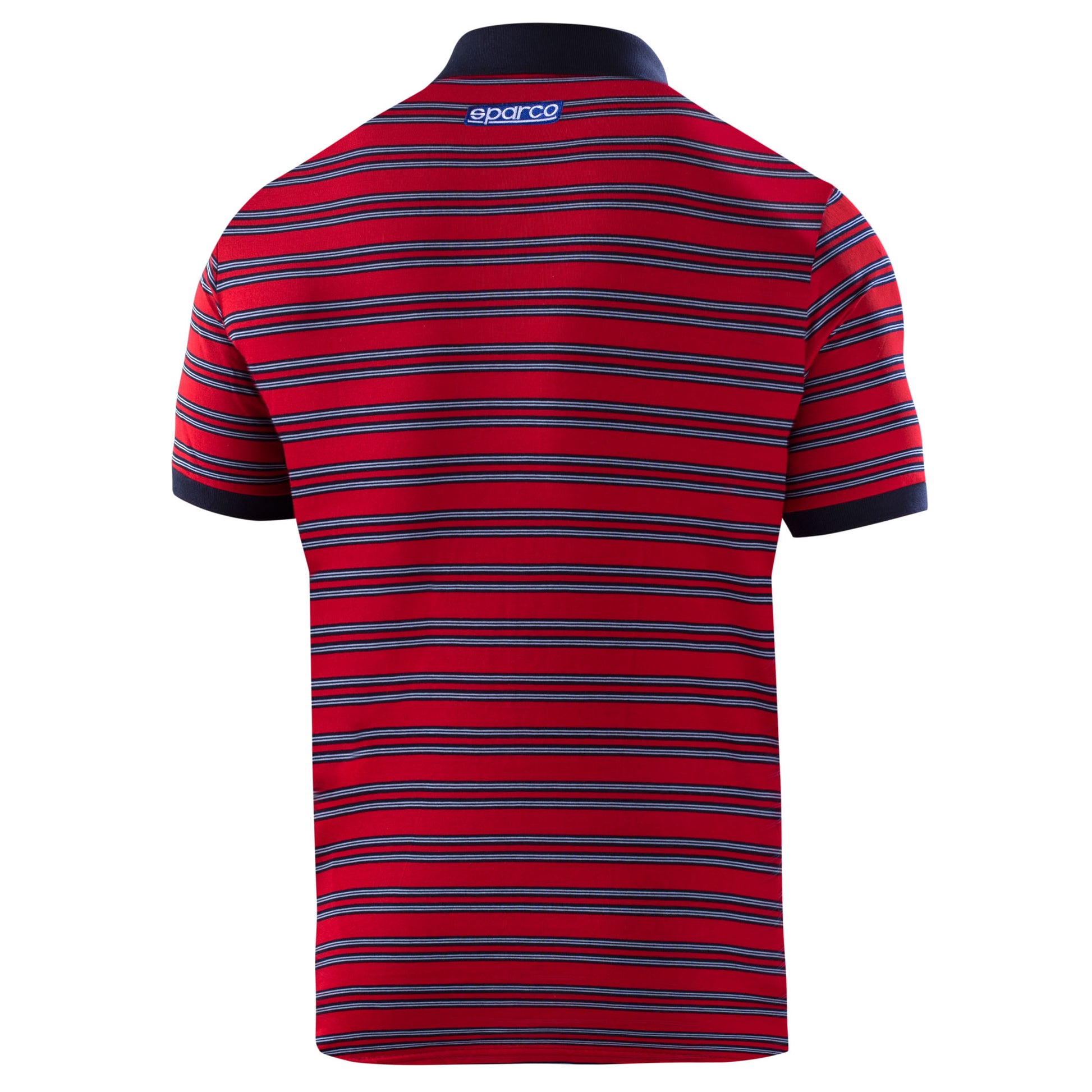 Sparco Martini Racing Polo Shirt Striped Design 100% Cotton Mens Sizes S-XXL - raceforglory.store