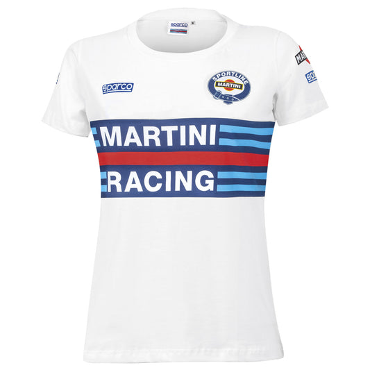 Sparco Martini Racing Ladies T-Shirt Tee Lancia Rally Fanwear Womens Girls Sizes