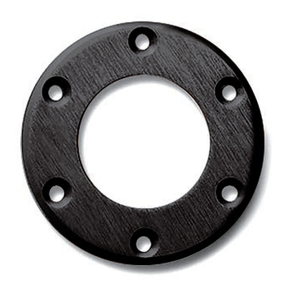Sparco Steering Wheel Ring Horn Button Cover Anodized Black Aluminium 6-Hole Hub