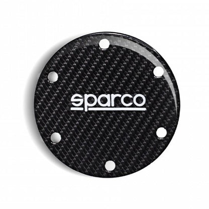 Sparco Steering Wheel Horn Button Cover Badge Polished Carbon Finish 0159ZNR