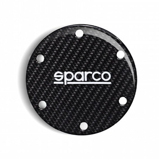 Sparco Steering Wheel Horn Button Cover Badge Polished Carbon Finish 0159ZNR