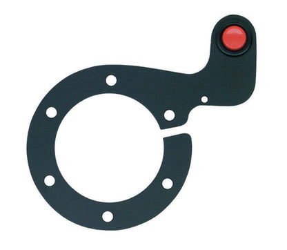 Sparco Steering Wheel Push Button Kit Black Anodized Support with 1 Red Button