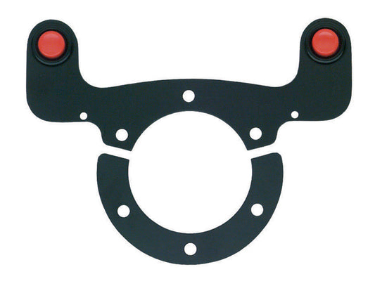 Sparco Steering Wheel Push Button Kit Black Anodized Support with 2 Red Buttons