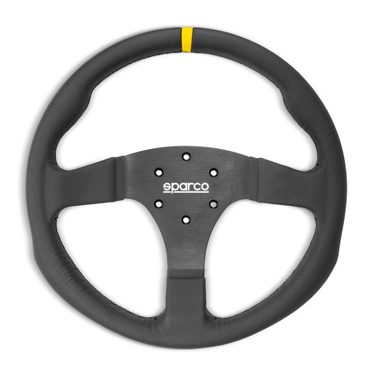 Sparco R350 Leather Steering Wheel 350mm Diameter Genuine Product Made in Italy