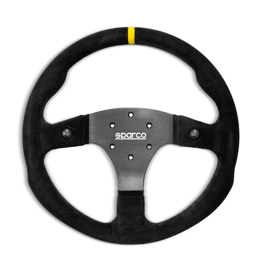 Sparco R350B Racing Steering Wheel with 2 Push Buttons Suede 350mm Diameter