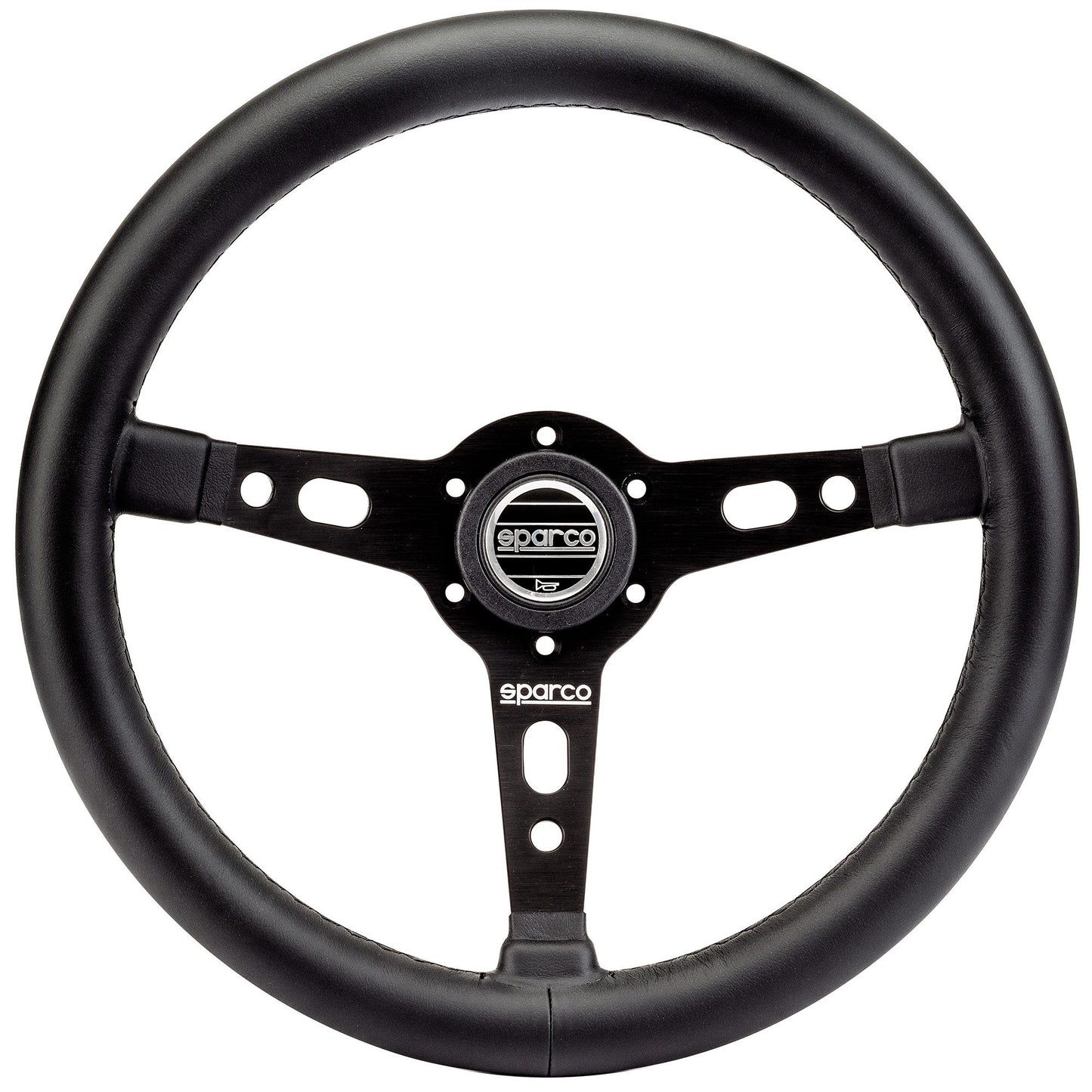 Sparco TARGA 350 Leather Steering Wheel 350mm 3-Spoke Genuine Made in Italy