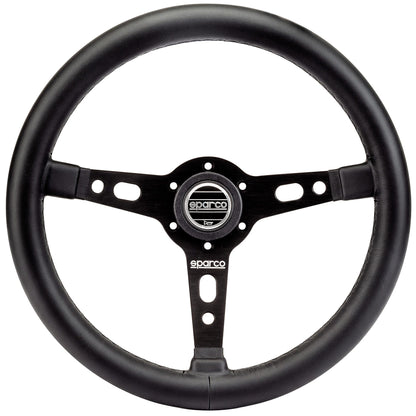 Sparco TARGA 350 Leather Steering Wheel 350mm 3-Spoke Genuine Made in Italy