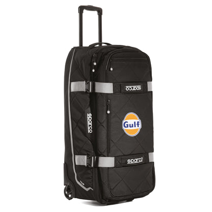 Sparco GULF RACING Tour Trolley Racing Kit Bag Large Travel Holdall 40x85x42cm 142L