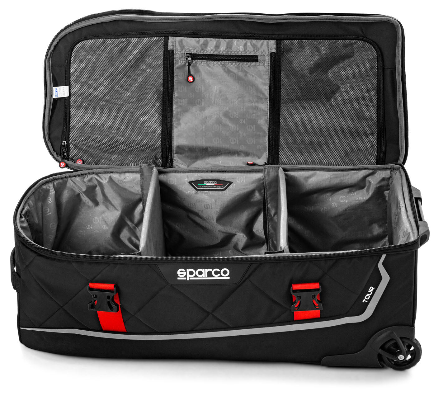 Sparco Tour Racewear Trolley Bag Racing Driver Travel Transport 127L 40x84x38cm