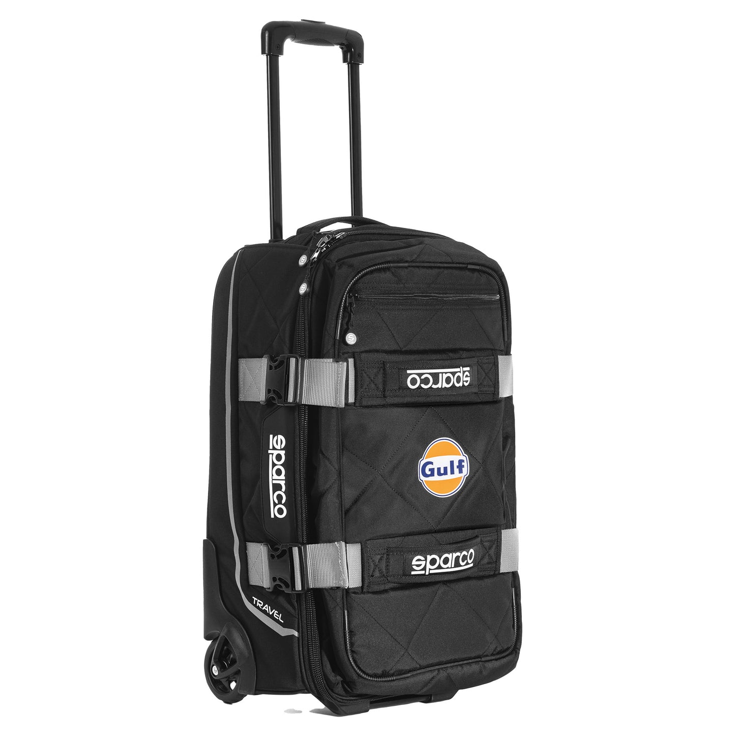 Sparco GULF RACING Reise-Trolley Reisetasche auf Rollen 25x55x40cm 55L
