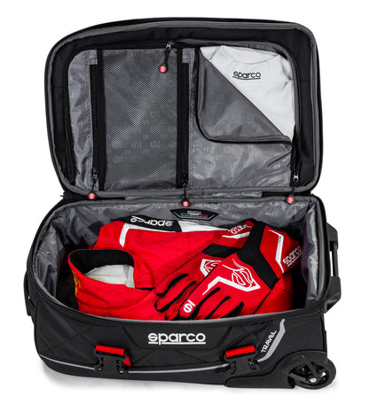 Sparco Travel Motorsport Kit Bag Large Holdall 48L for Racewear Driver Clothing